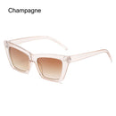 Fashion Square Sunglasses Woman Vintage Cat Eye Design Sun Glasses Female Male Personality Cool Retro Black Cateye Oculos