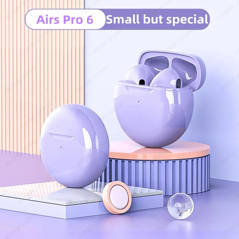 Air Pro 6 TWS Touch Control Wireless Headphones Bluetooth Earphones Sport Earbuds Pods Music Headset For Iphone Xiaomi phones