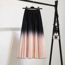 Pleated Skirt Women New  Print Cartoon Pattern  Elastic Women Skirts Big Swing Party Holiday High Waist Skirts
