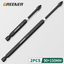 Greener Impact Strong Magnetic Batch Head Cross High Hardness Hand Drill Bit Screw Electric Screwdriver Set 50 65 70 90 150mm
