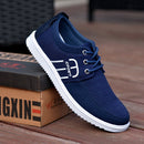 New Men's Canvas Shoes Lightweight Sports Shoes Casual Mesh  Breathable Vulcanized Shoes Classic Fashion Lace Up Work Shoes