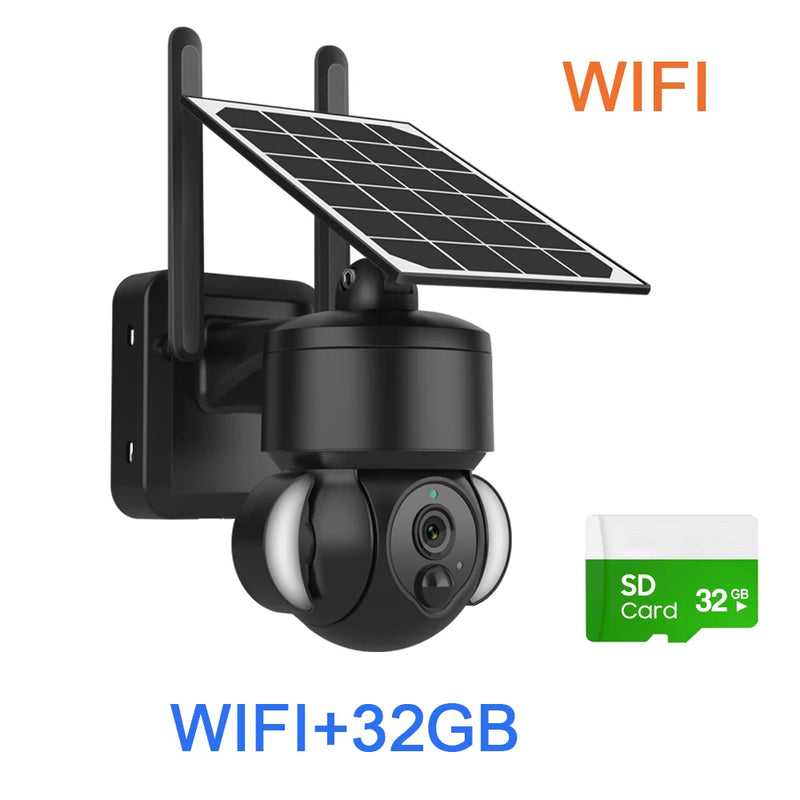 Camara Exterior Wiifi Solar กล้องวงจรปิด Tuya Solar Security Camera 4G WiFi  Outdoor Security Protection Rechargeable Battery Cam - AliExpress