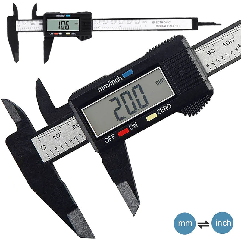 150mm 100mm Electronic Digital Caliper 6 Inch Vernier Caliper Gauge Micrometer Measuring Tool Digital Ruler without Battery