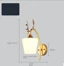 Modern Led Light Gold Glass Ball Wall Lamp Living Room Bathroom Bedroom Bedside Entrance Porch Indoor Lighting Decoration Lamp