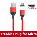 AUFU Magnetic Charge Cable Fast Charging USB Type C Cable for Samsung Xiaomi iPhone Magnet Micro USB Data Quick Charging Wire