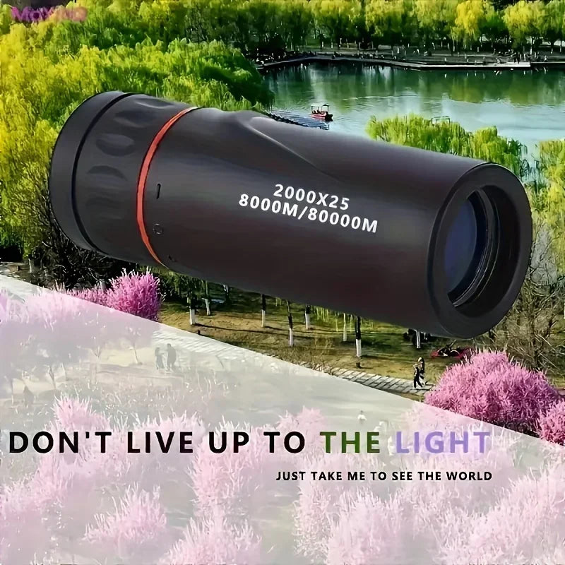 2000X25 Hd Monocular Telescope - Compact, Portable Scope For Hunting, Travel, Concerts & Fishing Hd night vision Mini portable