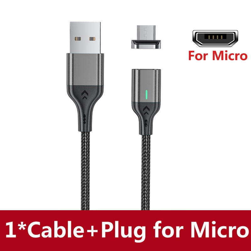 AUFU Magnetic Charge Cable Fast Charging USB Type C Cable for Samsung Xiaomi iPhone Magnet Micro USB Data Quick Charging Wire