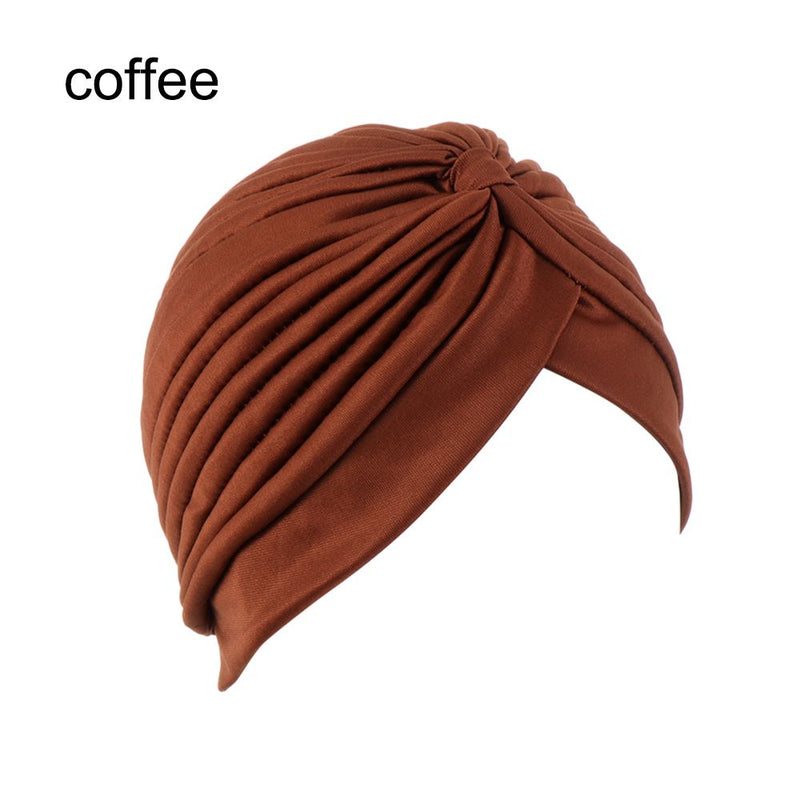 Women Shine Silver Gold Knot Twist Turban Headbands Cap Autumn Winter Warm Headwear Casual Streetwear Female Muslim Indian Hats