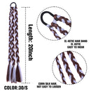 Synthetic Ponytail Hair Extensions Fishtail Fishbone Drawstring Ponytail 20Inch Wrap Around Ponytail For White Women False Braid