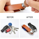 Fashion Leather Car Key Pouch Storage Case key holder for keys Wallet Ring Collector Housekeeper EDC Pocket Key Organizer Smart