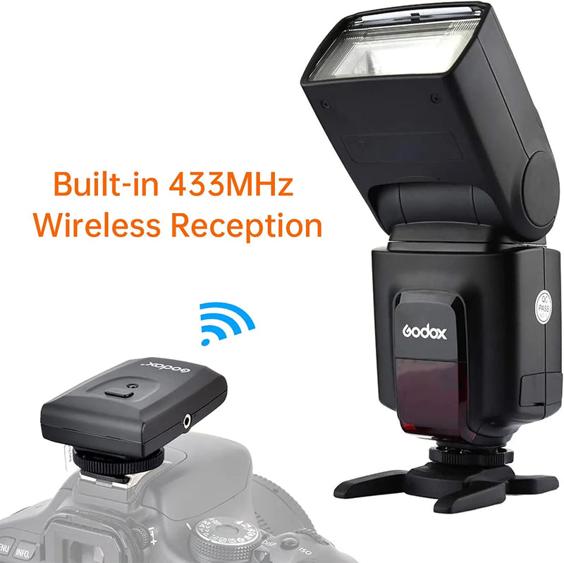 Godox Wireless Camera Flash Speedlite Thinklite TT520II with Build-in 433MHz Signal for Canon Nikon Pentax Fujifilm Olympus DSLR