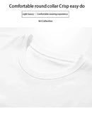 Summer Fashion Brand  Men's Clothes Business Casual Short-sleeved T-shirt Loose and Versatile Crew Neck Top Breathable T-shirt