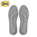 4Pcs Memory Foam Orthopedic Insoles for Shoes Antibacterial Deodorization Sweat Absorption Insert Sport Shoes Running Pads