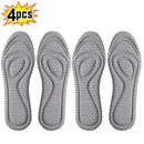 4Pcs Memory Foam Orthopedic Insoles for Shoes Antibacterial Deodorization Sweat Absorption Insert Sport Shoes Running Pads