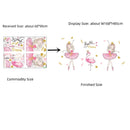 Pink Tree Leaves Wall Stickers Decor DIY Ballet Girl Flamingo Wall Decals for Kids Bedroom Baby Rooms Nursery Home Decoration
