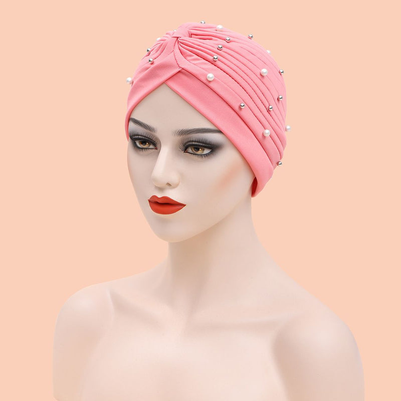 Women Shine Silver Gold Knot Twist Turban Headbands Cap Autumn Winter Warm Headwear Casual Streetwear Female Muslim Indian Hats