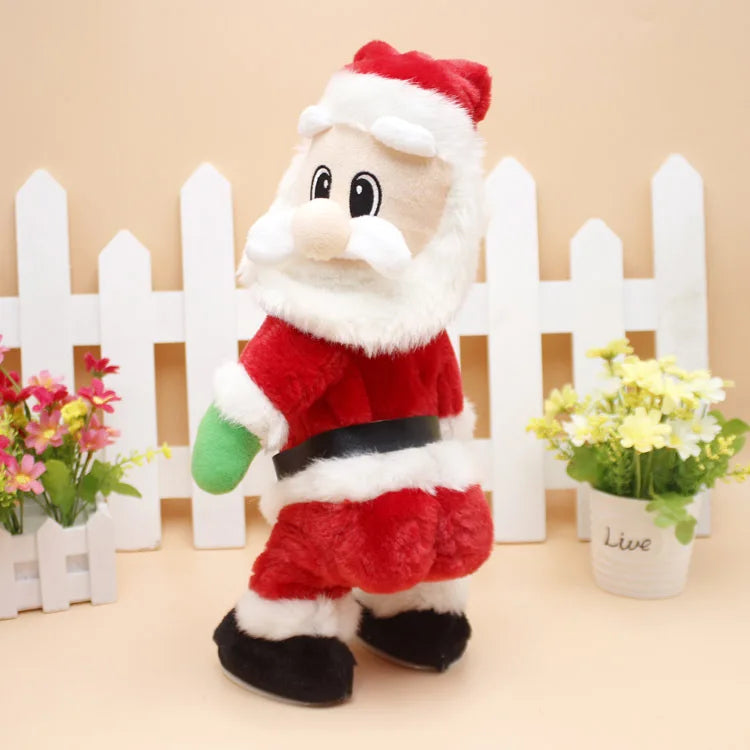 Christmas electric Santa Claus toys, dynamic hip shaking music, electric doll toys, Christmas decorations Christmas