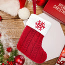 Christmas Socks Knitting Snowflake Letter Stocking Christmas Decoration For Home 2023 Xmas Tree Ornament Gift Navidad Natal 2024