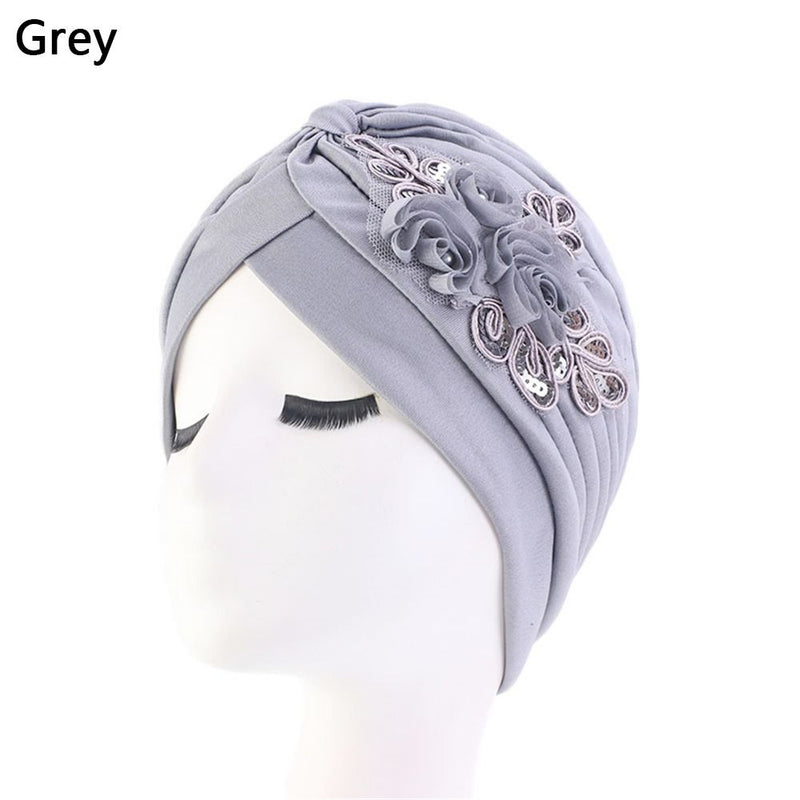 Women Shine Silver Gold Knot Twist Turban Headbands Cap Autumn Winter Warm Headwear Casual Streetwear Female Muslim Indian Hats