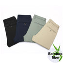 New Men's Bamboo Fiber Casual Pants Classic Style Business Fashion Khaki Stretch Cotton Trousers Male Brand Clothes