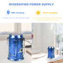 Solar LED Portable Lantern Tent Lamp Telescopic Torch Waterproof Camping Light Waterproof Emergency Flashlight  Working Lighting