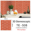 3D Wall Stickers 30x30cm Water and Oil Proof Not Fade wall papers Imitation Brick Tile Stone grain cobblestone for Home Decorate