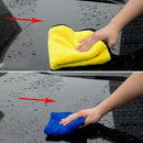 1/3/5pcs Car Microfiber Cleaning Towels Thicken Double Layer Soft Drying Cloth Towel Car Washing Clean Rags 30/40/60cm