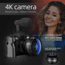 G-Anica ,Digital Camera for Photography and Video, 4K 48MP Vlogging Camera for with 180° Flip Screen,16X Digital Zoom