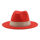 Panama Hat Western Cowboy Hats for Women Solid Big Brim Casual Fedoras Men Women Camel Black White Felted Hat Sombreros Gorras