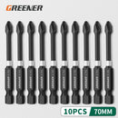 Greener Impact Strong Magnetic Batch Head Cross High Hardness Hand Drill Bit Screw Electric Screwdriver Set 50 65 70 90 150mm