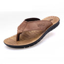 Men Slippers Genuine Leather Slippers Mens Flip Flop Sandals Men Shoes Male Flip Flops A673