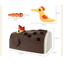 Montessori Toddler Toy Magnetic Woodpecker Catching Worms and Feeding Game Toys Set Fine Motor Skill Preschool Toys For Children