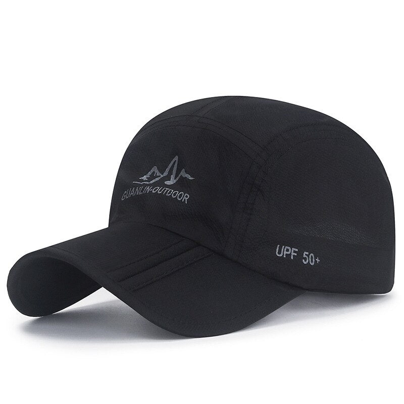 Fashion Folding Hat Quick Drying Ultra-Thin Breathable Baseball Cap For Men Snapback Folding Sport Outdoor Cycling Running Hats