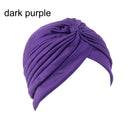 Women Shine Silver Gold Knot Twist Turban Headbands Cap Autumn Winter Warm Headwear Casual Streetwear Female Muslim Indian Hats