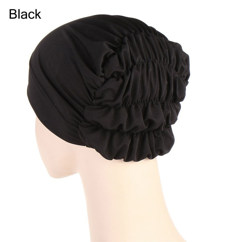 Women Shine Silver Gold Knot Twist Turban Headbands Cap Autumn Winter Warm Headwear Casual Streetwear Female Muslim Indian Hats