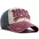 Fashion Vintage Washed Cotton Baseball Cap Digit 1962 Embroidery Snapback Hat Visor Hip Hop Caps