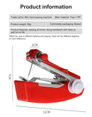 Mini Sewing Machine Portable Small Manual Sewing Machine Household Simple Handheld Needlework Manual Sewing Clothes Fabric