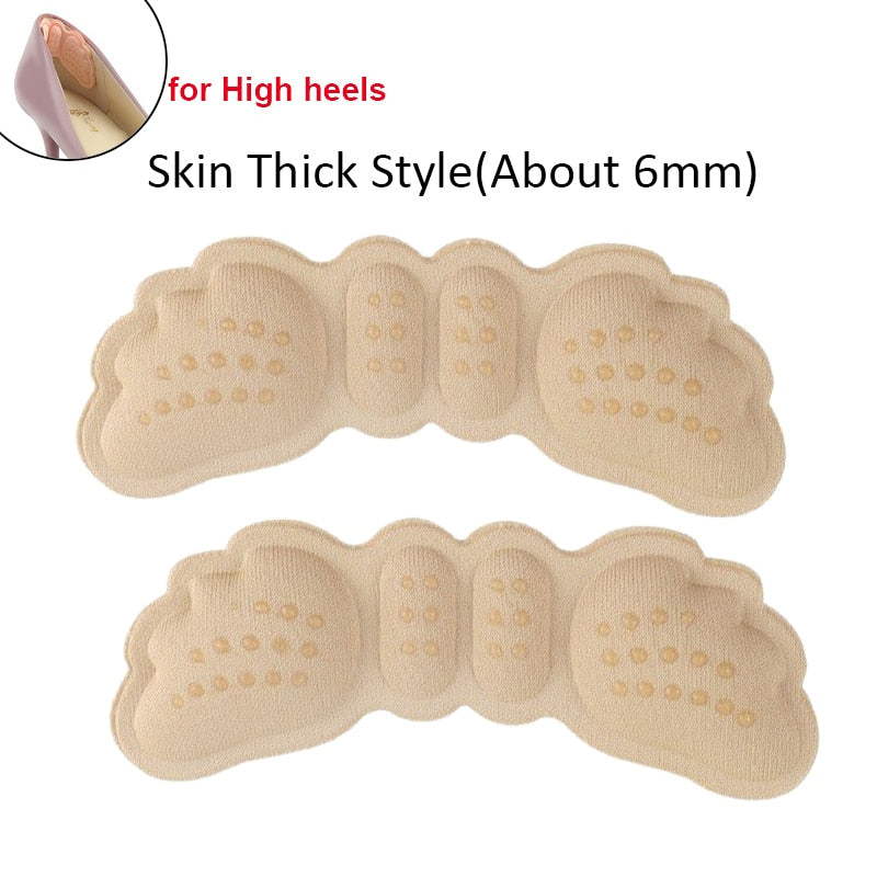 2pcs Shoe Pad Foot Heel Cushion Pads Sports Shoes Adjustable Antiwear feet Inserts Insoles Heel Protector Sticker Insole brioche