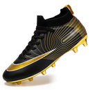 Professional Unisex Soccer Shoes Long Spikes TF Ankle Football Boots Outdoor Grass Cleats Football Shoes Eu size 30-44