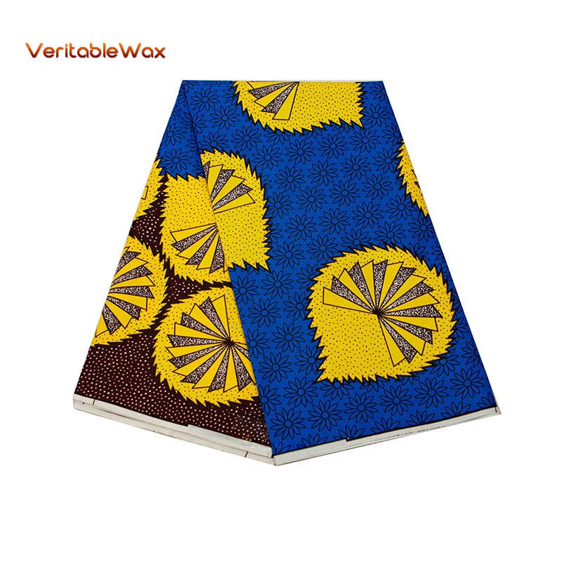 Ankara En Tissu African Real Wax Print Fabric VeritableWax High Quality 6 Yards 3Yards African Fabric For Party Dress A-13