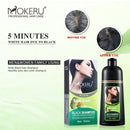 2PCS/Lot Mokeru Noni Herbal Black Hair Dye Shampoo Hair For Women Men Magic Fast Permanent Black Color Hair Dying Shampoo