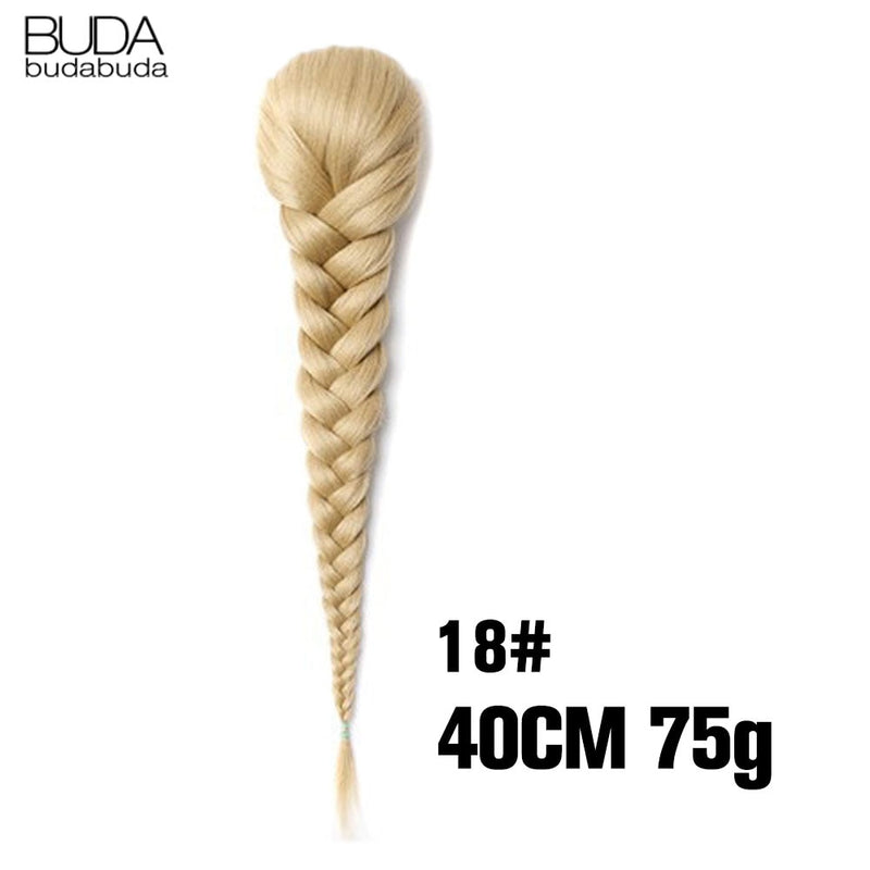 Synthetic Ponytail Hair Extensions Fishtail Fishbone Drawstring Ponytail 20Inch Wrap Around Ponytail For White Women False Braid