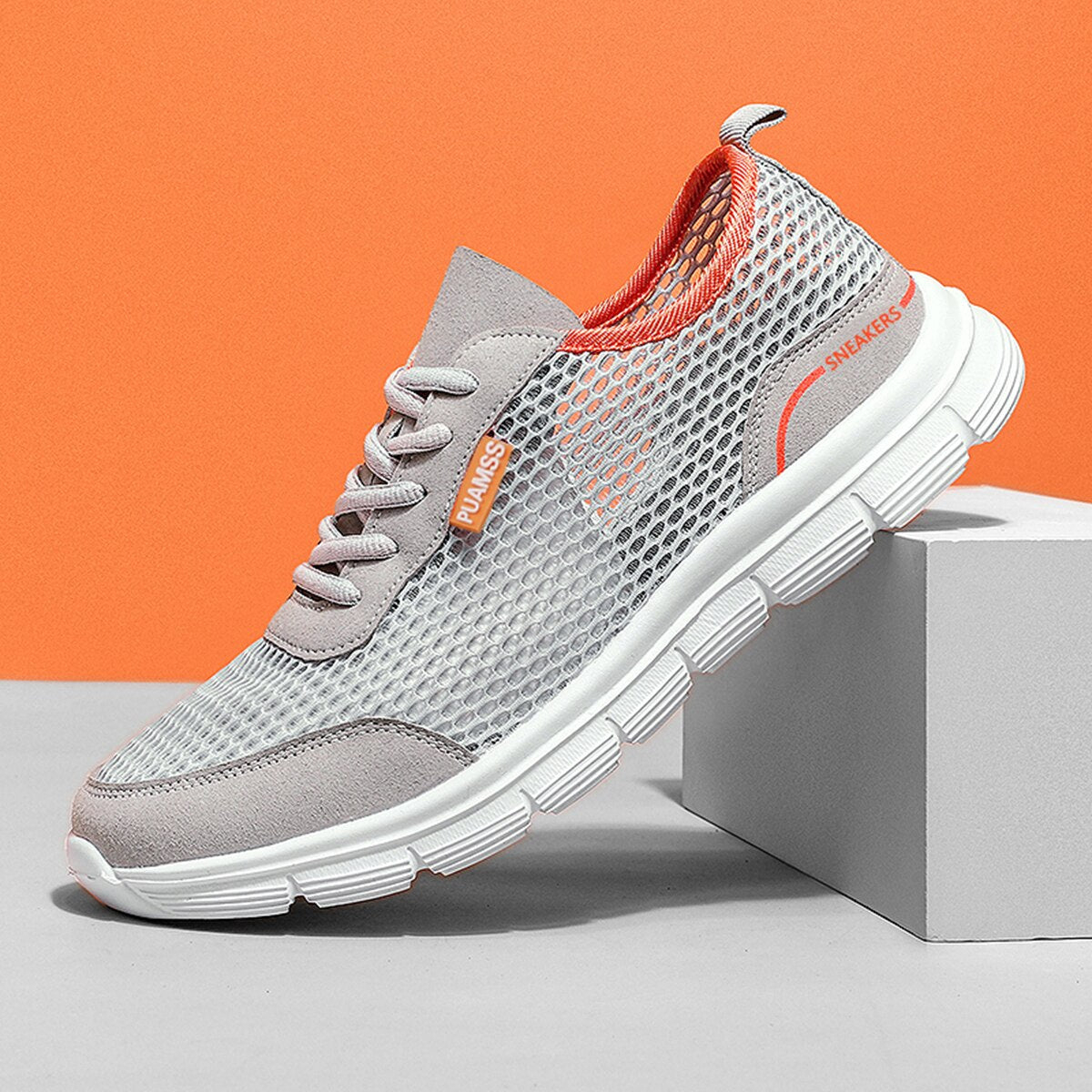 Men Sneakers Summer Mesh Running Shoes Lightweight and Breathable Snea