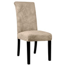 Velvet Elastic Chair Covers Removable Anti-dirty Seat Jacquard  Stretch Chair Covers For Dining Room Kitchen Hotel 1/2/4/6 Pcs