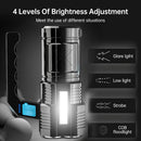 4 LED Flashlight Portable T6 Torch USB Rechargeable Searchlight Waterproof Spotlight for Fishing Light Lantern