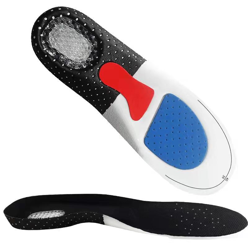 Silicone Sport Insoles Orthotic Arch Support Sport Shoe Pad Running Gel Insoles Men Women Orthotic Breathable Running Cushion