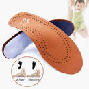 Leather orthotic insole for Flat Feet Arch Support orthopedic shoes sole Insoles for feet suitable men women Children O/X Leg