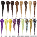 Synthetic Ponytail Hair Extensions Fishtail Fishbone Drawstring Ponytail 20Inch Wrap Around Ponytail For White Women False Braid