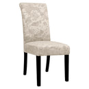 Velvet Elastic Chair Covers Removable Anti-dirty Seat Jacquard  Stretch Chair Covers For Dining Room Kitchen Hotel 1/2/4/6 Pcs