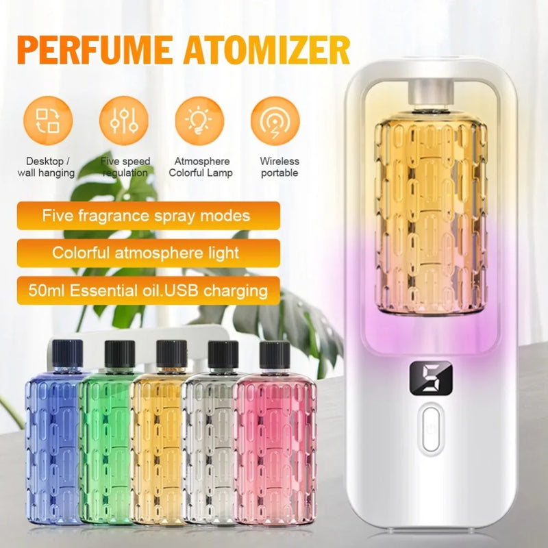 Automatic Aroma Diffuser Essential Oil Rechargeable Air Humidifier with Essential Oil